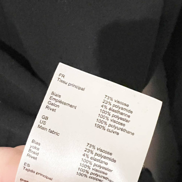 Maje Rafa Ponte Floral Flared Black Velvet Embellished Crepe Mini Dress Small - Picture 9 of 11